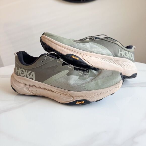 HOKA Transport Men’s Sneakers – Olive Green Cordura / Vibram Sole – Size 13D main image 9